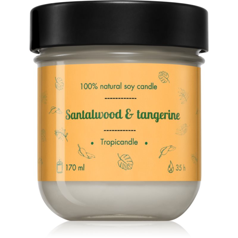 Tropicandle Santalwood & Tangerine ароматна свещ 170 мл.