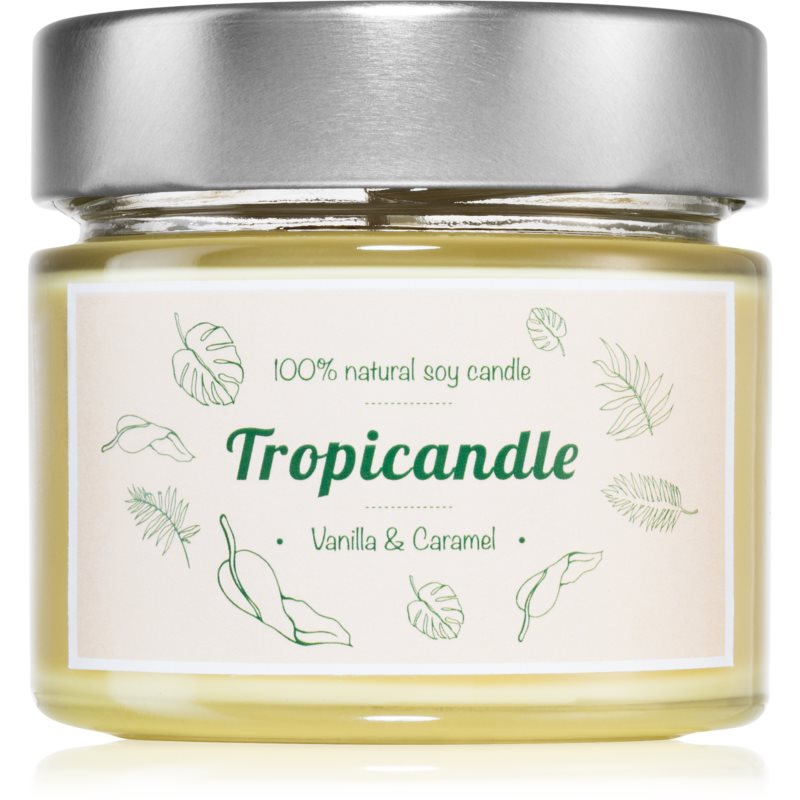 Tropicandle Vanilla & Caramel Scented Candle 150 Ml