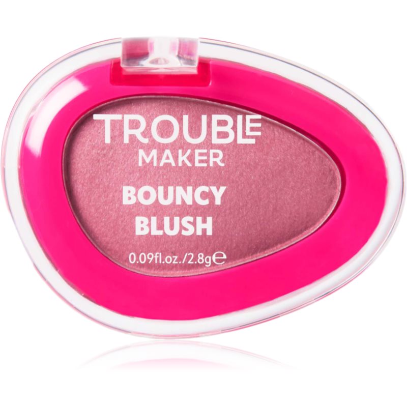 Trouble Maker Bouncy Blush powder blusher shade Baseline Rose 2.8 g