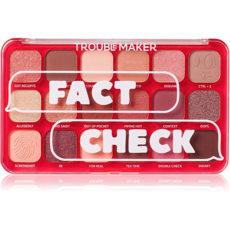 Trouble Maker Big Trouble eyeshadow palette shade Fact Check 27 g