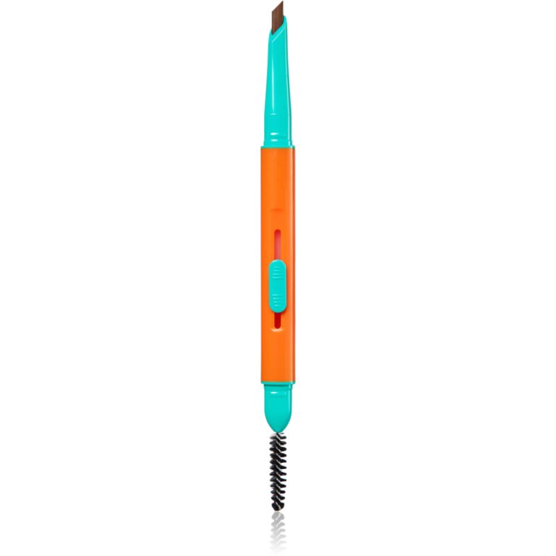 Trouble Maker Feral Brow Blade eyebrow pencil with 2-in-1 brush shade Medium Brown 0.12 g