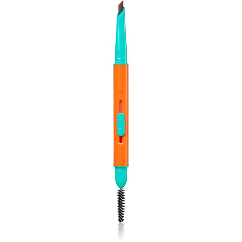 Trouble Maker Feral Brow Blade eyebrow pencil with 2-in-1 brush shade Dark Brown 0.12 g