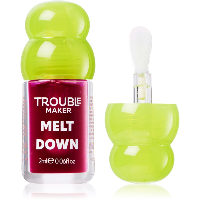 Trouble Maker Melt Down Lip Oil lip oil shade Tipping Point Purple 3 ml