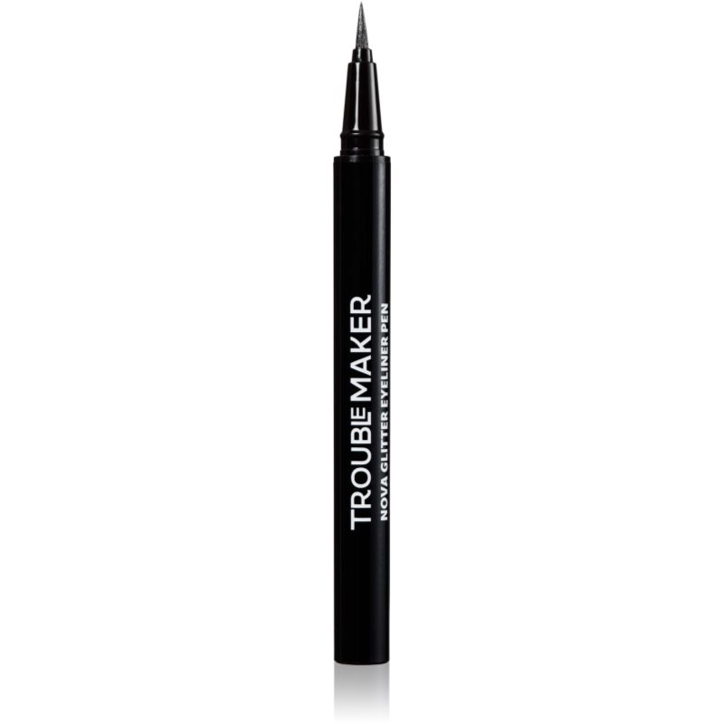 Trouble Maker Nova Glitter Liquid Eyeliner Pen shimmer eyeliner shade Black Hole Black 0.5 ml
