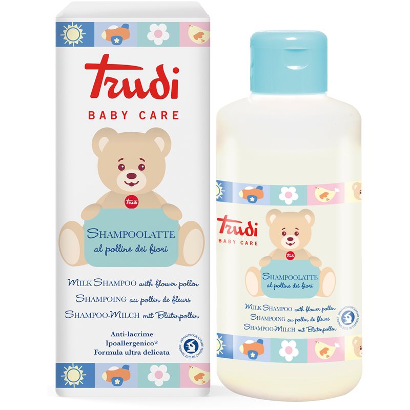 Trudi Baby Care Vaikiškas pieniškas šampūnas su gėlių žiedadulkėmis 250 ml