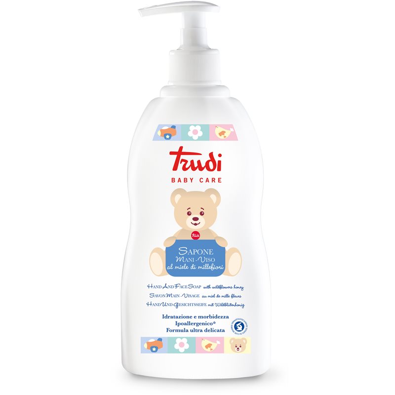 

Trudi Baby Care ніжне дитяче рідке мило з квітковим медом для тіла та обличчя