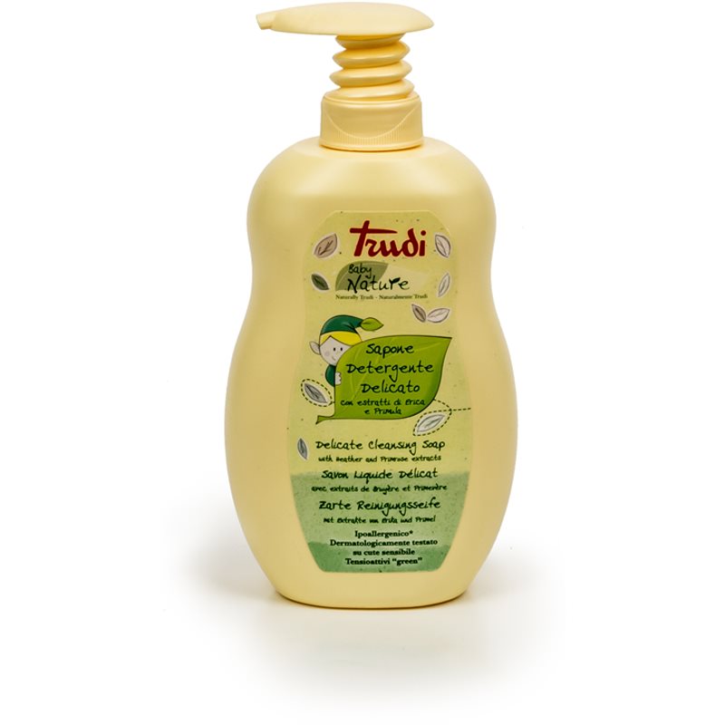

Trudi Baby Nature гіпоалергенне дитяче рідке мило з екстрактом первоцвіту і вересу