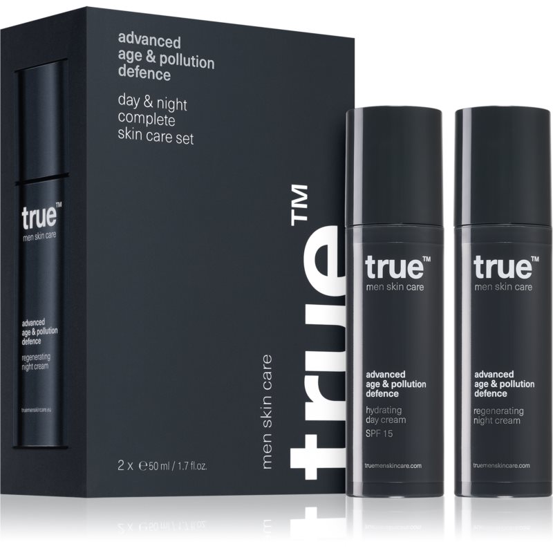 true men skin care Day & night complete skin care set odos priežiūros priemonių rinkinys dieninis ir naktinis vyrams