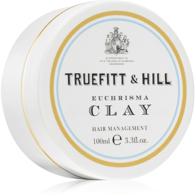 Truefitt & Hill Hair Management Euchrisma Clay itin stiprios fiksacijos šukuosenos formavimo molis plaukams vyrams 100 ml