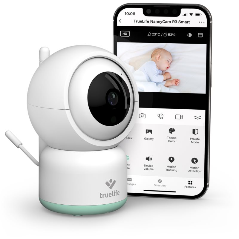 TrueLife NannyCam R3 Smart Moniteur vidéo numérique pour bébé 1 pcs unisex
