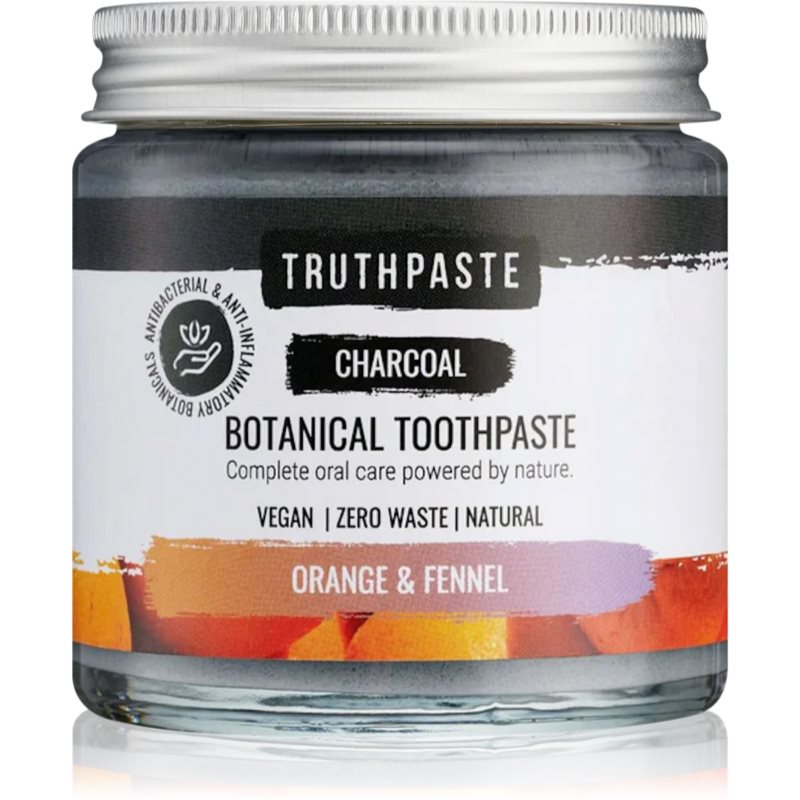 Photos - Toothpaste / Mouthwash Truthpaste Truthpaste Charcoal natural toothpaste Fennel & Orange 100 ml