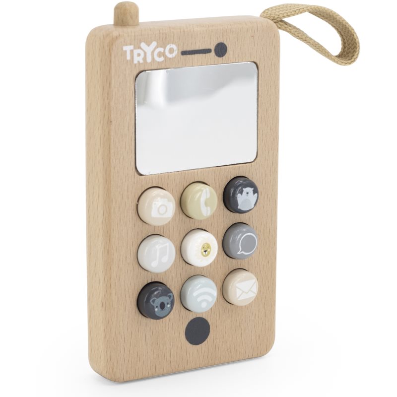 Tryco Wooden Telephone toy wooden 1 pc
