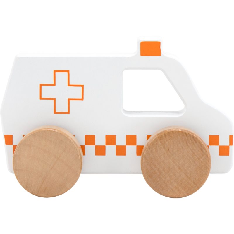 Tryco Tryco Wooden Ambulance Toy αυτοκινητάκι από ξύλο 12m+ 1 τμχ