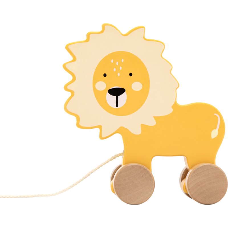 Tryco Tryco Wooden Lion Pull-Along Toy παιχνίδι από ξύλο 10m+ 1 τμχ