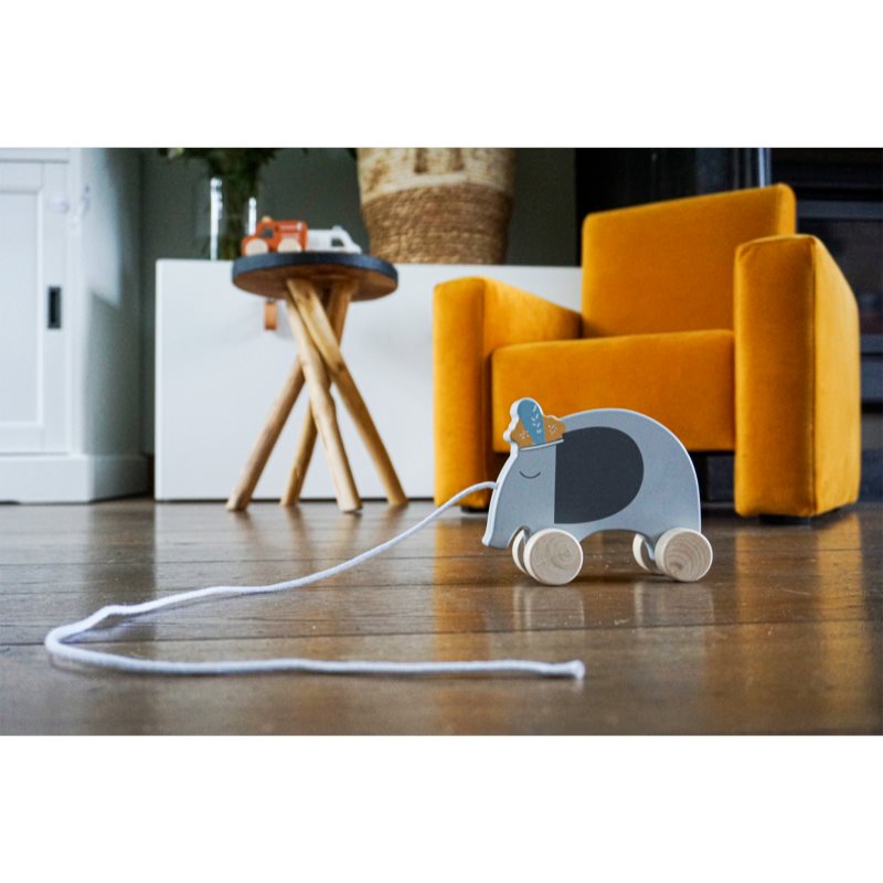 Tryco Wooden Elephant Pull-Along Toy іграшка з деревини 10m+ 1 кс