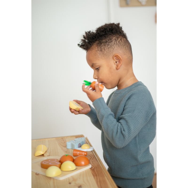 Tryco Wooden Chopping Board With Food Jouet En Bois 18m+ 1 Pcs