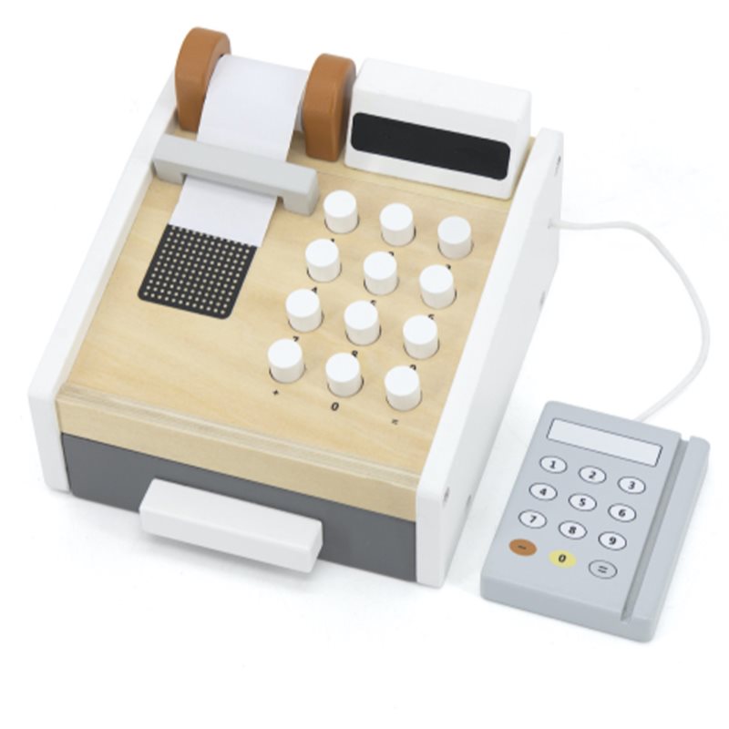 Tryco Wooden Cash Register set igračaka od drva 3y 
