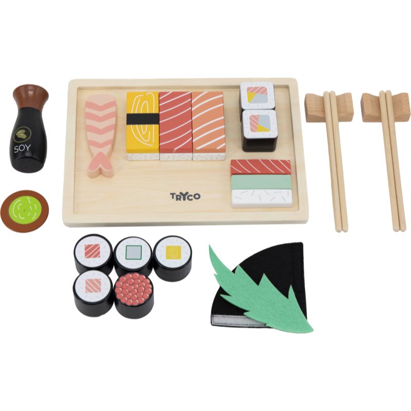 Tryco Wooden Sushi Set igračka od drva 18m  1 kom