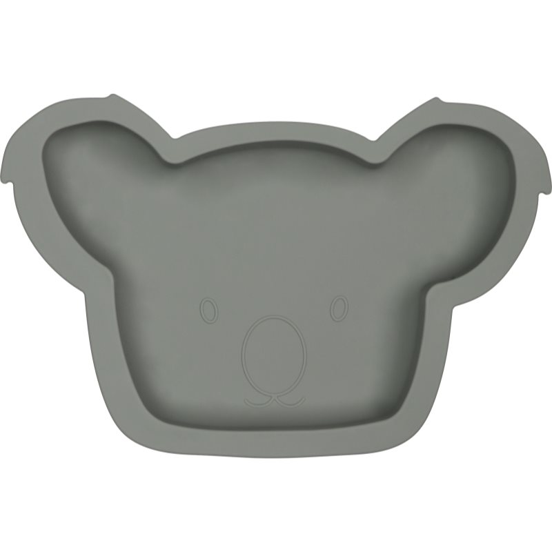 Tryco Silicone Plate Koala tanier Olive Gray 1 ks