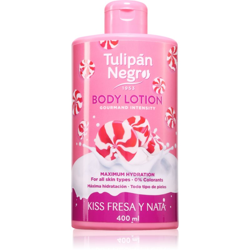 Tulipán Negro Kiss Fresa Y Nata Bodylotion 400 ml