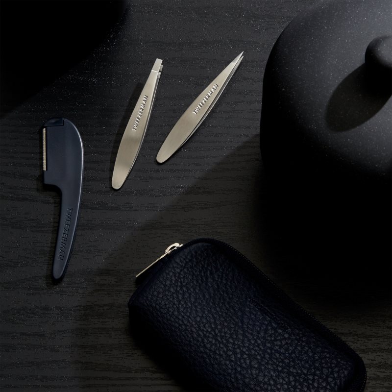 Tweezerman G.E.A.R. дорожній набір та брів з дорожнім футляром