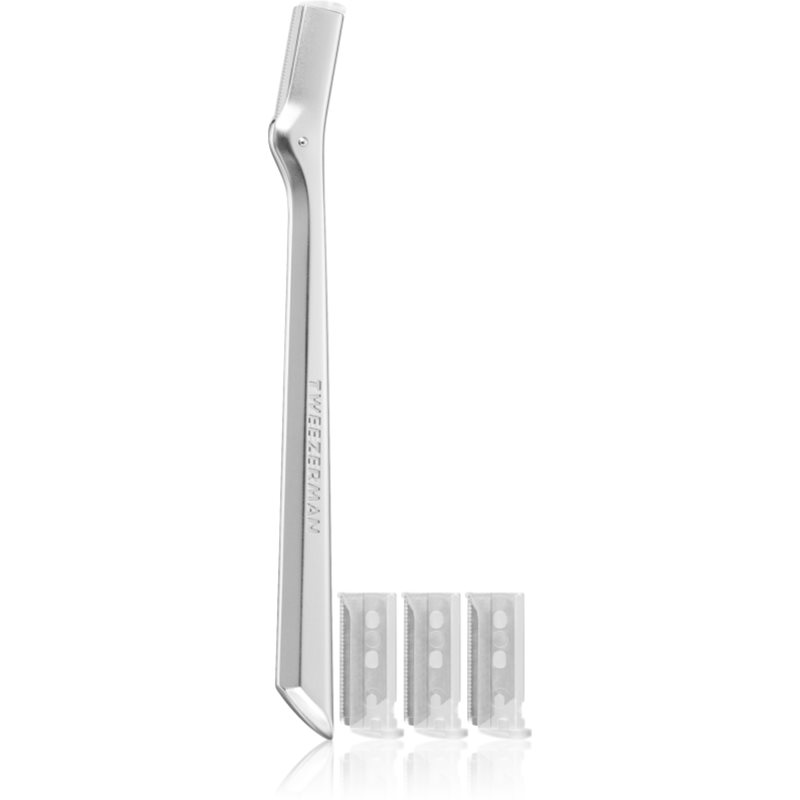 Tweezerman Brow Shaping razor for eyebrows + replacement heads 1 pc
