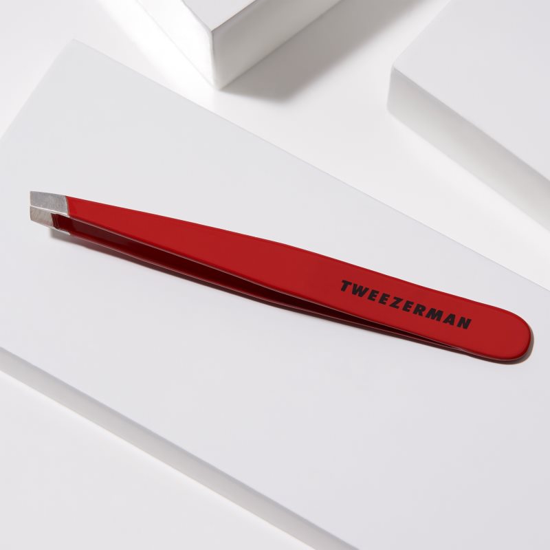 Tweezerman Studio Collection Slanted Tweezers Signature Red 1 Pc