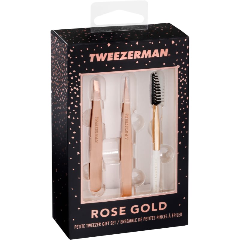 

Tweezerman Rose Gold Petite набір для моделювання ідеальної форми брів