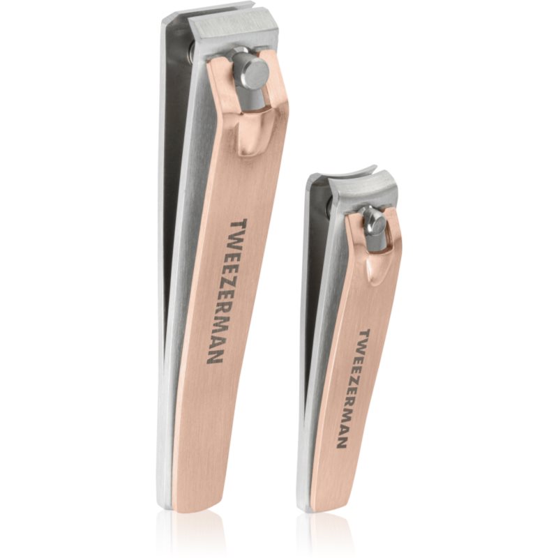 Tweezerman Clipper Set nail clippers Rose Gold 2 pc