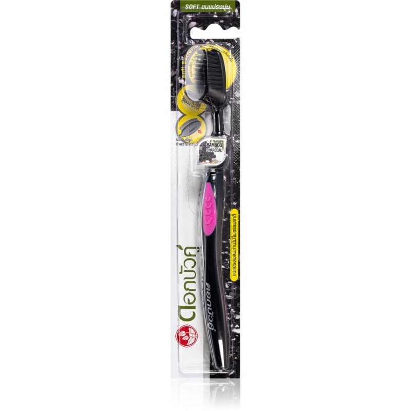 

Twin Lotus Bamboo Charcoal зубна щітка з активованим вугіллям м'яка
