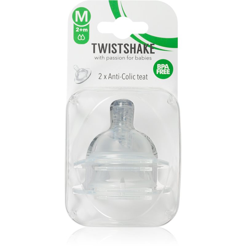 E-shop Twistshake Anti-Colic Teat savička na láhev Medium 2 m+ 2 ks