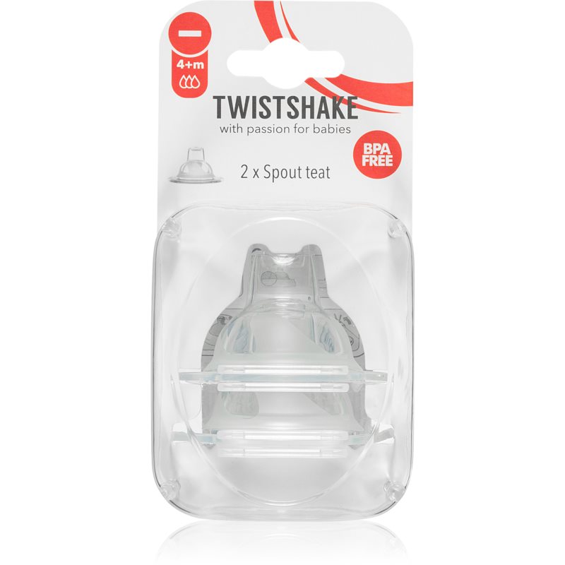 Twistshake Spout Teat kūdikių buteliuko čiulptukas 4m+ 2 vnt.