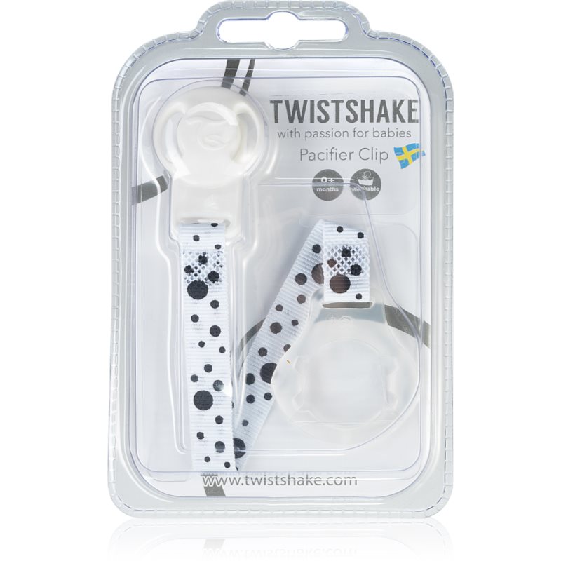 Twistshake Clip White Schnullerclip 1 St.