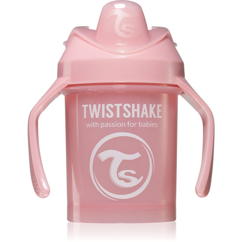 Twistshake Training Cup Pink otroški lonček 230 ml