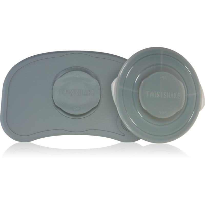 Twistshake Click-mat Mini podložka s talířem Grey 1 ks