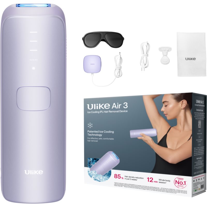Ulike Air 3 IPL epilátor na telo, tvár, oblasť bikín a podpazušia Levander Purple 1 ks