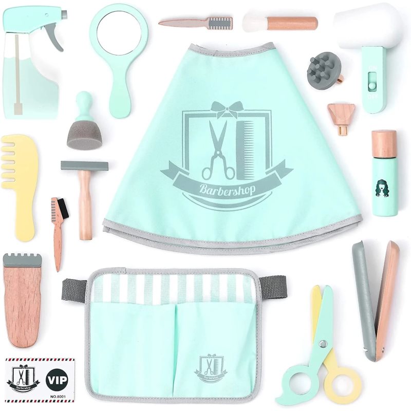 UMU Toys Hairdresser set aktivity hračka ze dřeva 3y+