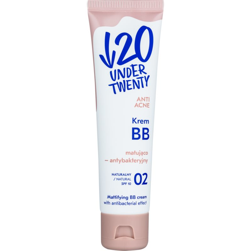 

Under Twenty ANTI! ACNE матуюючий ВВ крем SPF 10 відтінок 02 Natural