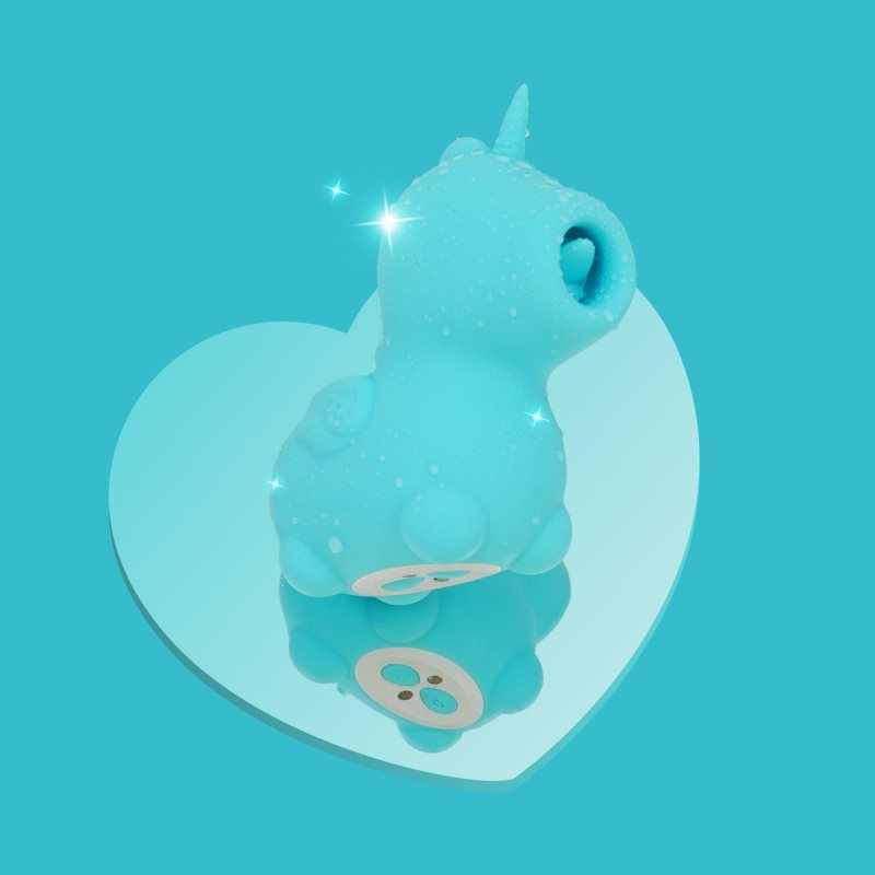 Unihorn Mount'n Peak Stimulateur Clitoridien Blue 8,9 Cm