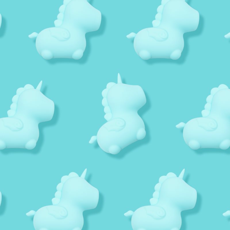 Unihorn Mount'n Peak Stimulateur Clitoridien Blue 8,9 Cm