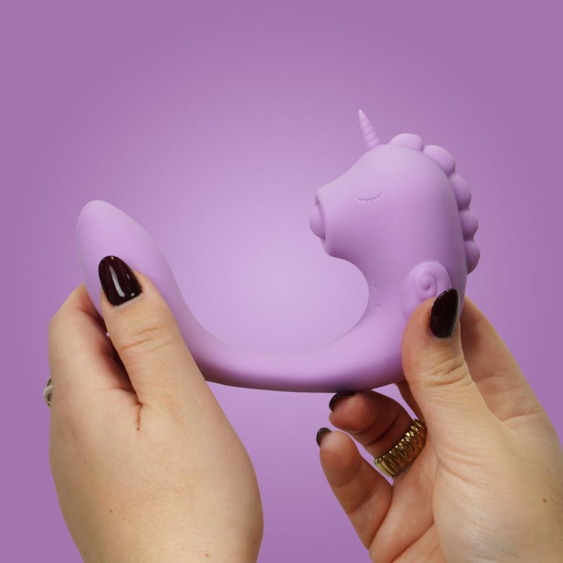 Unihorn C Horse vibrátor se stimulátorem klitorisu Marina Lilac 16 cm (obrázek 3)