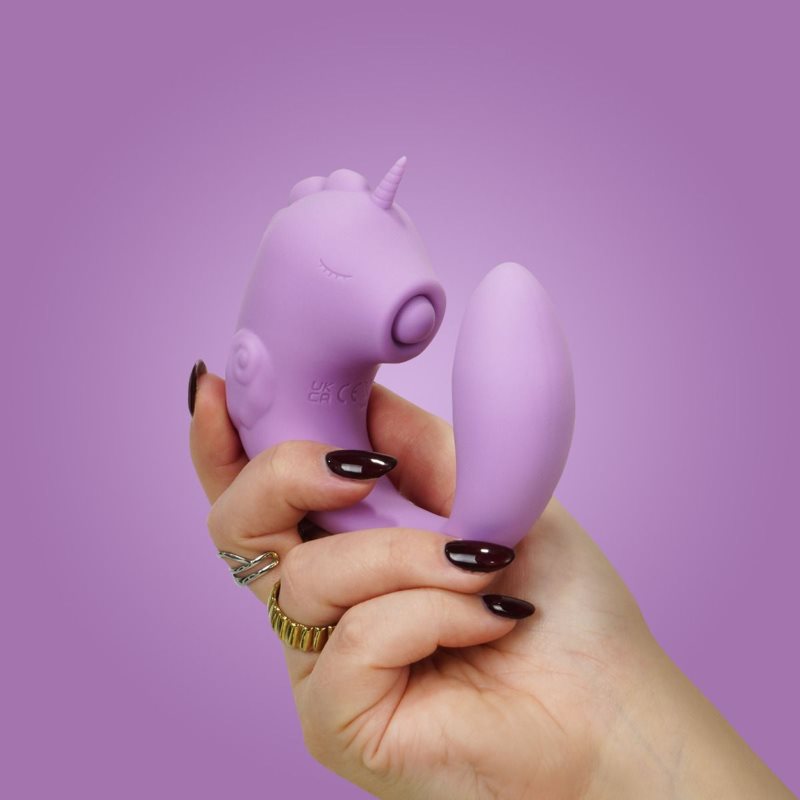Unihorn C Horse vibrátor se stimulátorem klitorisu Marina Lilac 16 cm (obrázek 4)
