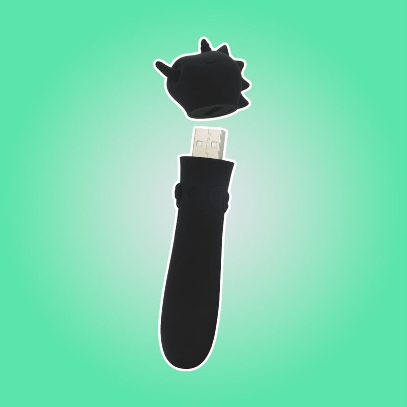 Unihorn USB Bullet vibrátor se stimulátorem klitorisu Wild Spirit 11.5 cm (obrázek 4)