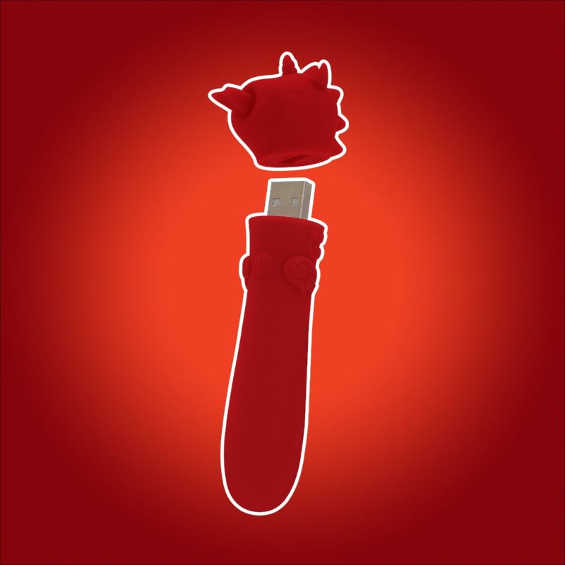 Unihorn USB Bullet vibrátor se stimulátorem klitorisu Blaze Diablo 11.5 cm (obrázek 4)
