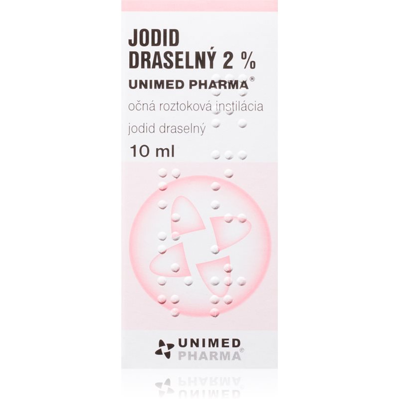 Unimed Pharma Jodid draselný 2 % očný roztok na drobné poranenia očných viečok, spojivky a rohovky 10 ml kúpite na Notino.sk