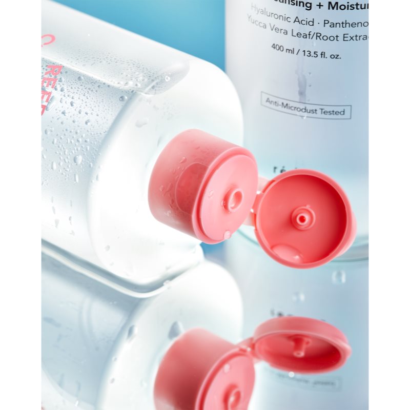 Unleashia Reduire Refreshing Time Cleansing Water zklidňující čisticí voda s kyselinou hyaluronovou 400 ml (obrázek 5)
