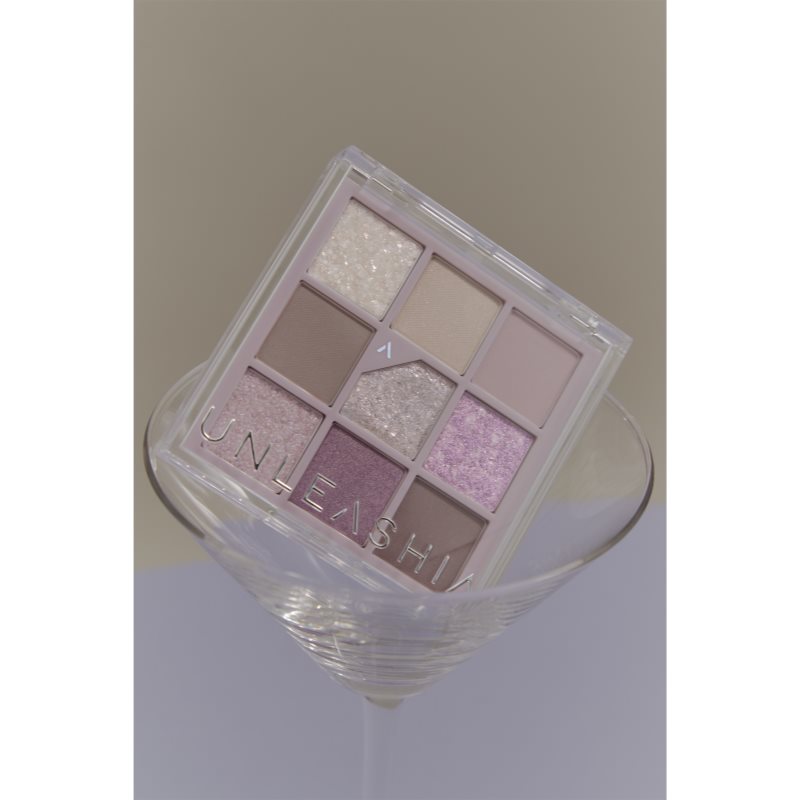 Unleashia Glitterpedia Eye Palette paleta cieni do powiek odcień All of Lavender Fog 6,6 g