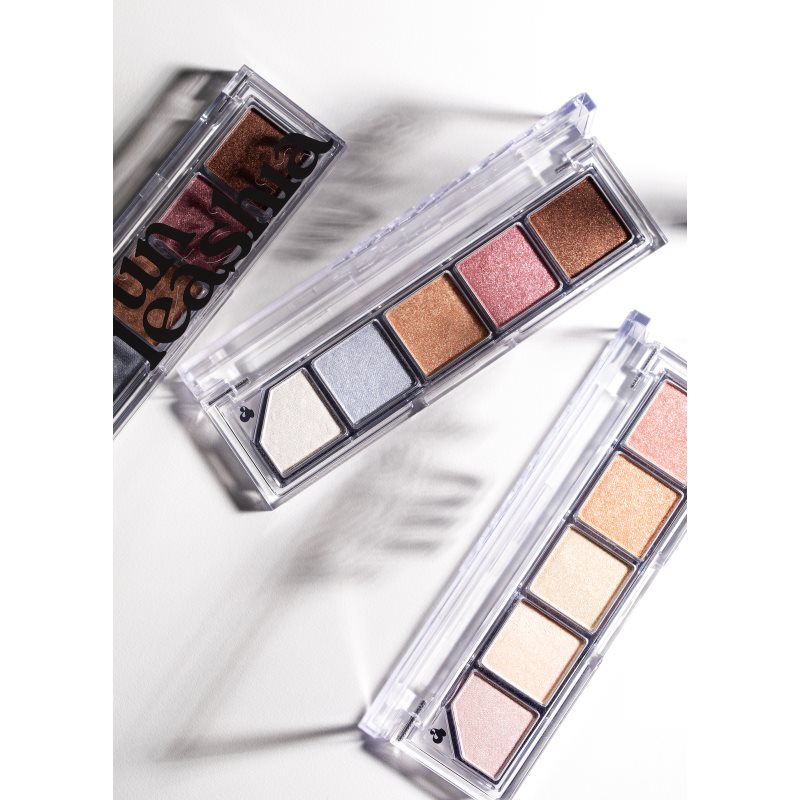 Unleashia Mood Shower Face Palette paletka očních stínů a rozjasňovačů s perleťovým leskem odstín NO.100 Ballerina 1 ks (obrázek 6)