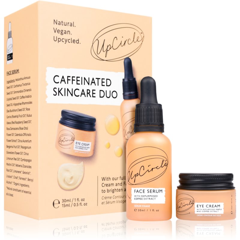 UpCircle Caffeinated Skincare Duo Geschenkset (für hydratisierte und strahlende Haut)