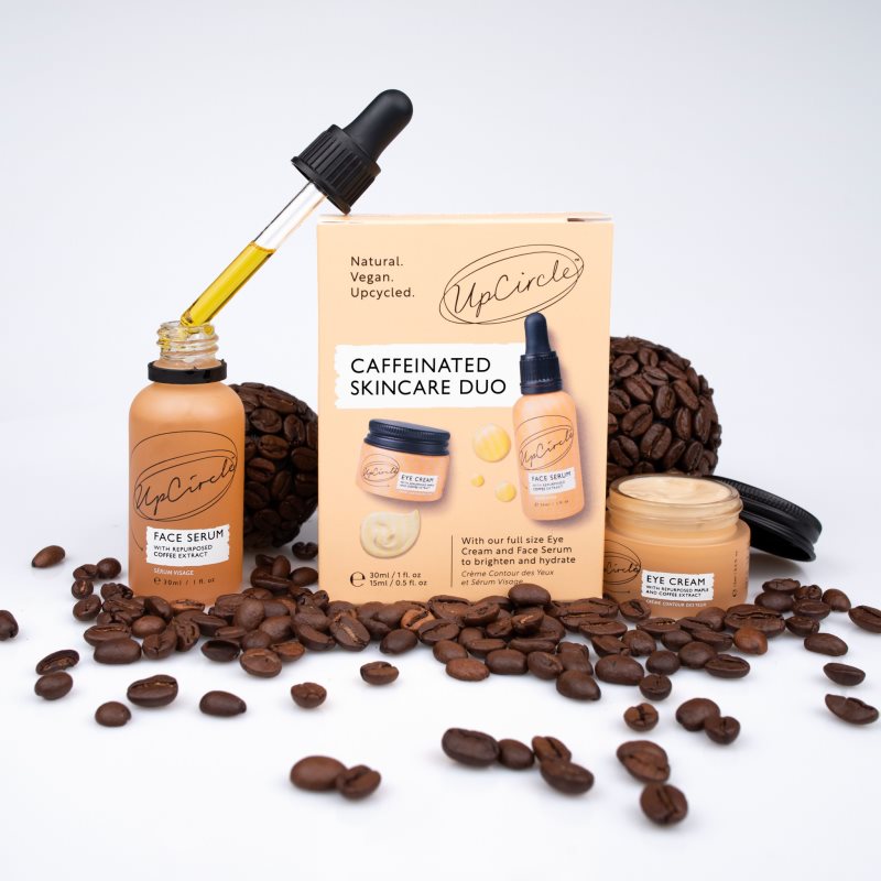 UpCircle Caffeinated Skincare Duo подарунковий набір (для освітлення та зволоження)